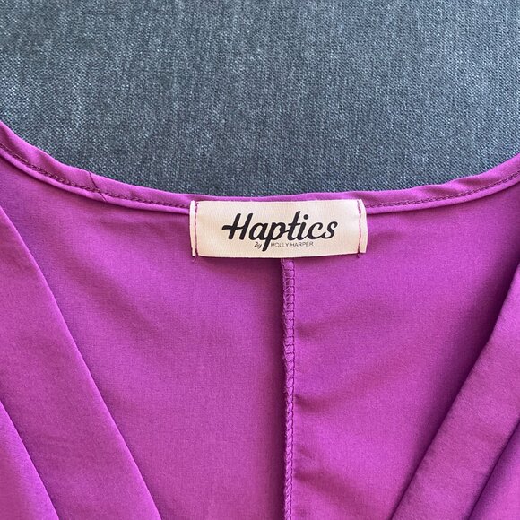 Haptics by Holly Harper Kaftan-Style Mini/Midi Dress, Fuscia, Size S - Picture 6 of 6